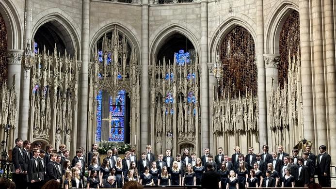Ankeny choir students performing in New York City